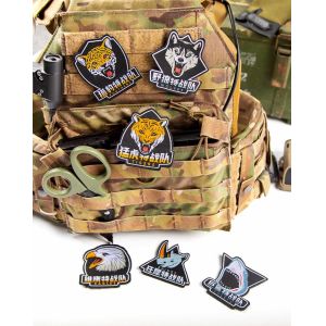 Woven Embroidered Business Logo Patches Velcro For Company Hats OEM ODM