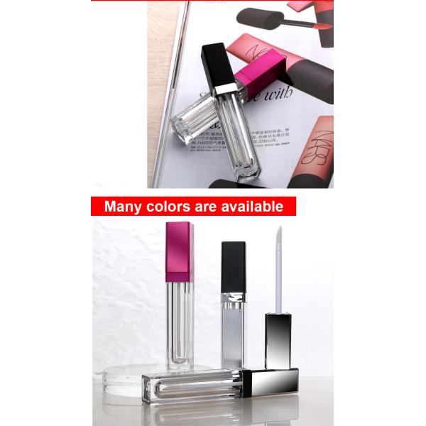 Frosted Clear Wand Empty Lip Gloss Tubes With Mirror 5g 10g 15g