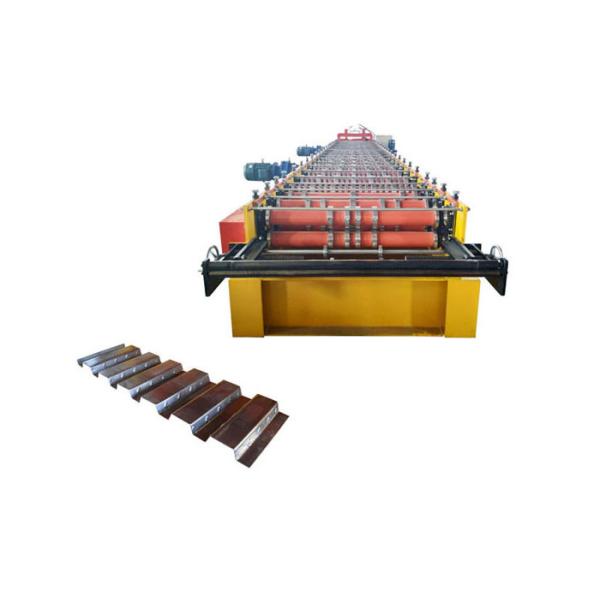 Diameter 95mm Floor Deck Roll Forming Machine Russian / European Style Pump Power 15kw