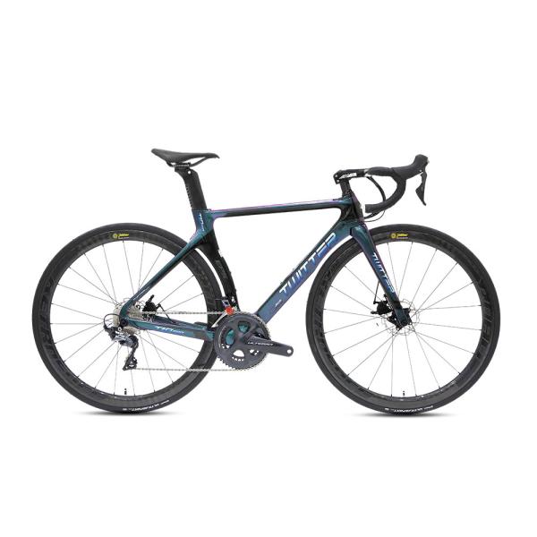 Carbon Fiber Thru Axle Bike , 52cm Road Bike 700C 105 R7000-22 Speed