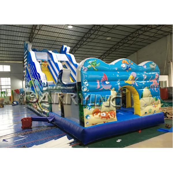 Seaworld Giant Commercial Inflatable Slide With Inflatable Bounce House Hand