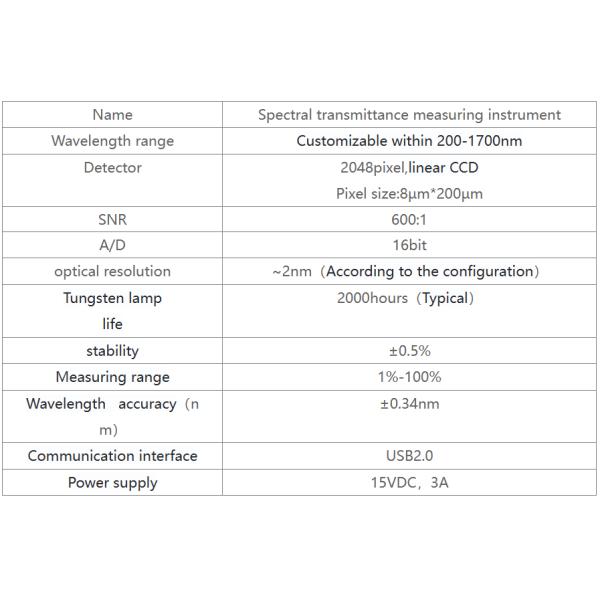 YIXIST YOA-8406 Spectral Transmittance Measuring Instrument 200-1700nm Wavelength Range