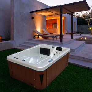 2 Lounges Air Jets Massage Hot Tubs Whirlpool Bathtub For Garden
