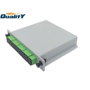 China 1x8 Mini Steel Type PLC Splitter Box For FTTH with SC APC Adaptor on sale China 1x8 Mini Steel Type PLC Splitter Box For FTTH with SC APC Adaptor on sale