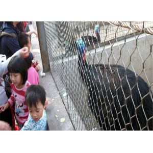 SS316 Aviary Zoo 4.0mm Wire Rope Mesh For Bird Cages
