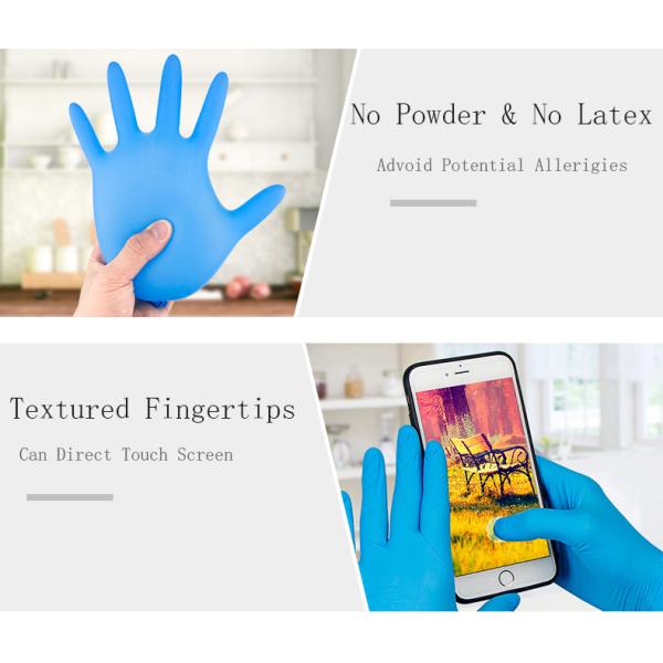 Disposable Medical Nitrile Glove Examination Black Gloves Hospital