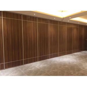 Hotel Restaurant Sliding Acoustic Partition Wall / Hanging Soundproof Room