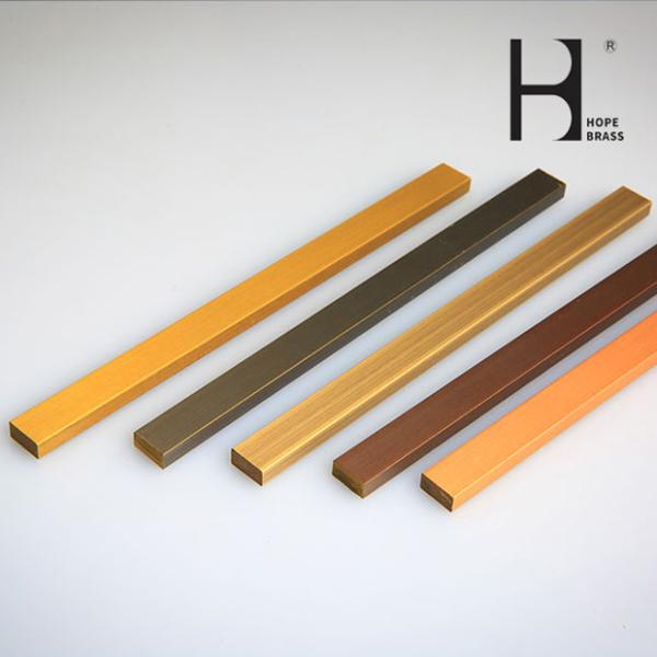Buy Smoothing Surface Fadeless Brass Flat Bars For Building Construction at wholesale prices