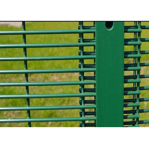 Green 358 Security Mesh Fencing 80 X 80 MM Post 2.1 X 2.5 Meter For Road