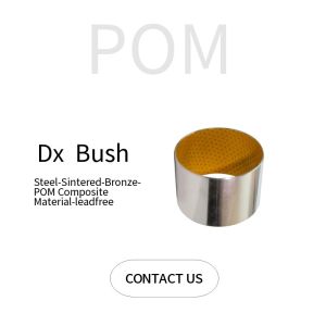 Cylindrical Steel Sintered Bronze Composite POM Sliding Bushing