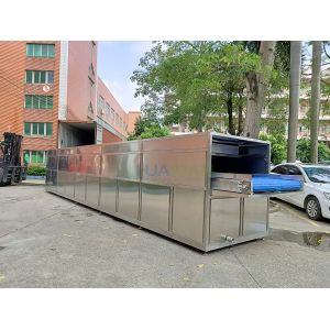 ­4°C 800 Crates Vegetables Hydro Cooler With Automatic Plastic Conveyor Belt