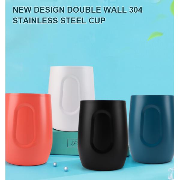 Feiyou Hot Selling Cups Double Wall Stainless Steel Wine Tumbler Glitter Egg Shape Mugs With Sliding Lid 380ml