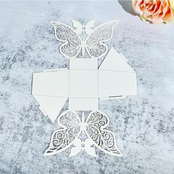 Cardboard Butterfly Exquisite Fancy Packaging Paper Boxes for Wedding Gift Party