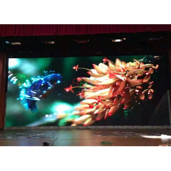 1/16 scan 4mm Video Wall Indoor Fixed LED Display panels Stainless Steel Cabinet