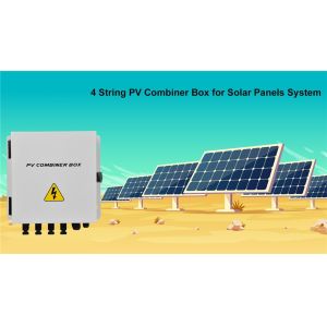 made of high-quality thickened metal Ip65 Pv 4 Combiner Box Solar String Boxes