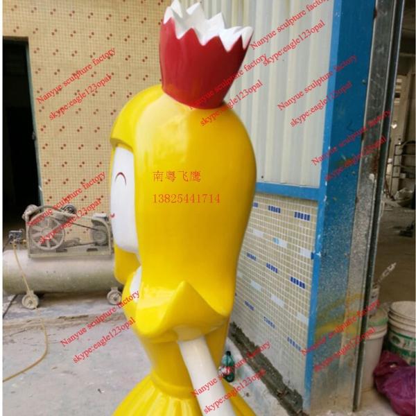 japanese famous movie cartoon statue of fiberglass colorful for garden model props