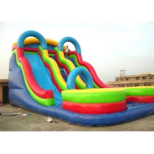 Large Inflatable Fun City / Inflatable Amusement Park With triple Obstacle