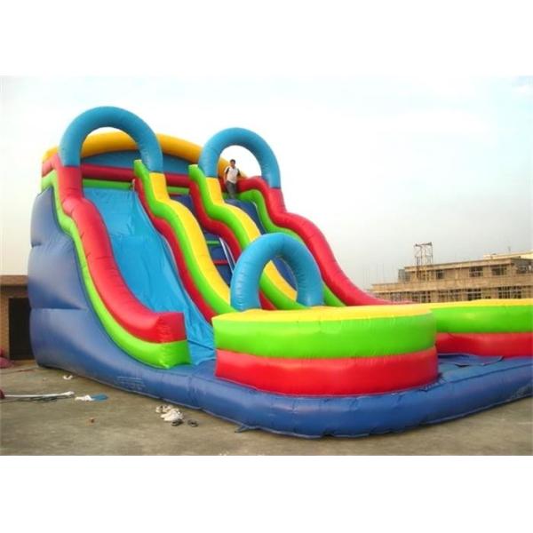 Buy Commercial PVC Tarpaulin Inflatable Theme Park With Double Slide Combo at wholesale prices