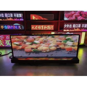 Quality P2.5 Taxi LED Roof Display Wireless 4G Car Electronic Screen with GPS Positioning for sale