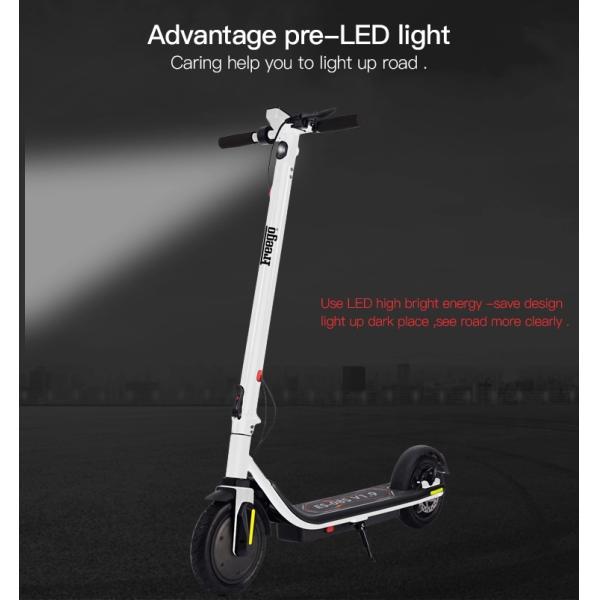 Portable Adult Electric E Scooter 36V 7.5Ah 8.5 Inch Double Wheels Load 100KG