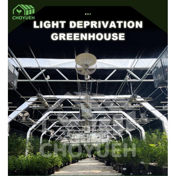 Mushroom Light Deprivation Greenhouse With Hot Dip Galvanized Steel Pipe