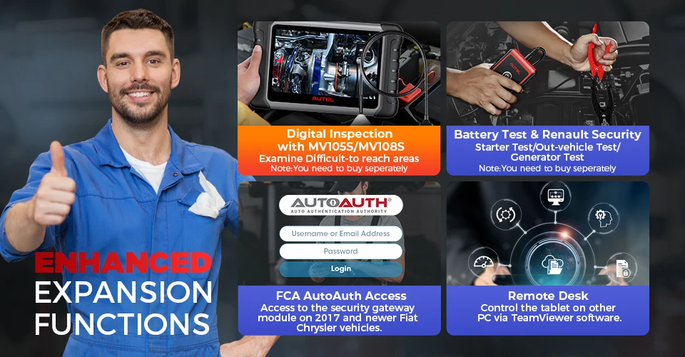 Autel MaxiCOM MK808KBT PRO OBD2 Scanner Automotivo Car Diagnostic Scan Tool MK808K-BT OBD 2 Code Reader Key Coding Activ