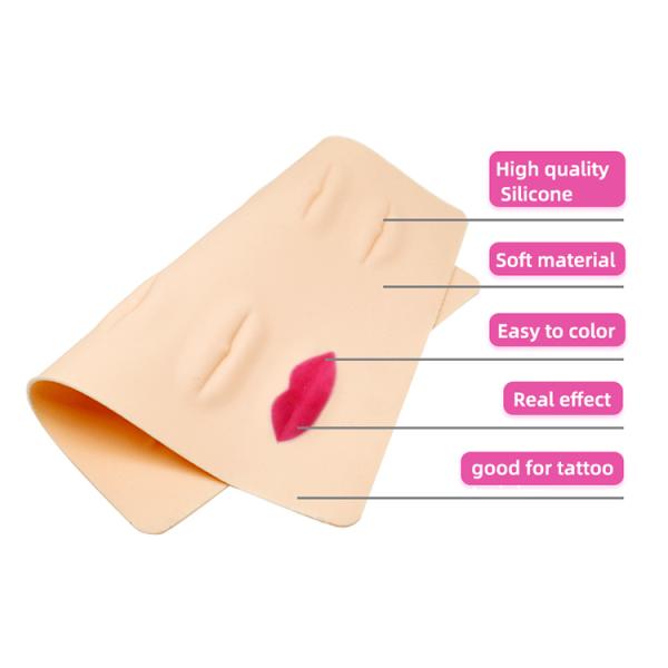 ODM 3D Lip Tattoo Practice Skin Permanent Microblading Makeup For Novice