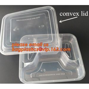 Disposable Plastic 4 Compartment Food Thermal Lunch Container Box,Plastic