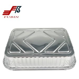 Rectangular Aluminum Foil Box In Oven 700ml Carry Out Container