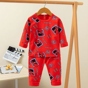 Autumn Children printed pyjama set Full Flower Long Pyjamas Set