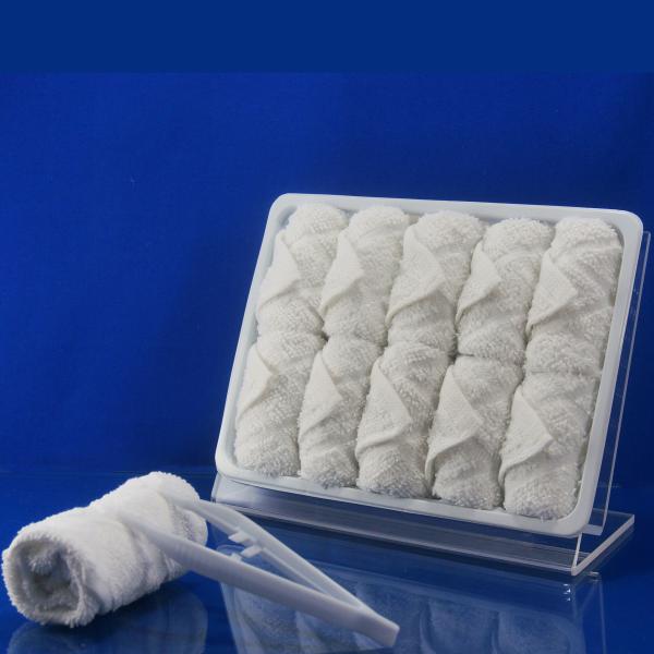 Buy Compressed Dobby 27x27cm Refresher Towel at wholesale prices