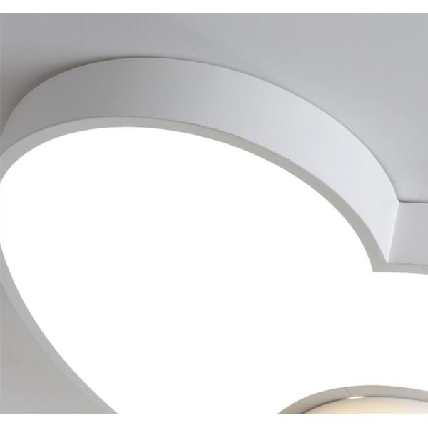 Modern simple creative heart-shaped led ceiling light for children's room bedroom room