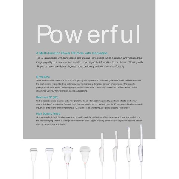 Sonoscape S9 Pregnant Baby Medical Diagnosis 4D Color Doppler Sonography Machine Portable Ultrasound