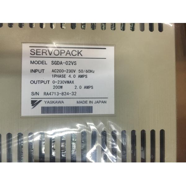 Buy Yaskawa AC Industrial Servo Motor SGDA-02VS 200W 200Volt  3000RPM at wholesale prices