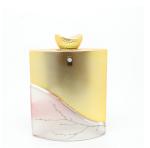 Gold Luxurious Custom Glass Perfume Bottles Screen Printing Surface Handling