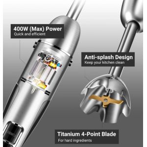 Quality Electric Whisk Master Chef Blender With 500ml Chopper 600ml Container for sale