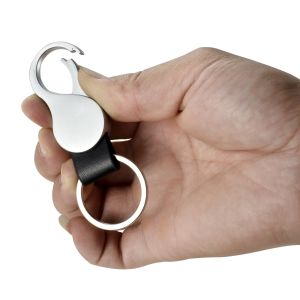 Leather Key Chains With Keychain Holder Customized Pattern Design