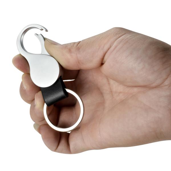 Buy Leather Key Chains With Keychain Holder Customized Pattern Design at wholesale prices