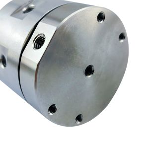 1 in 6 out oil and gas slip ring, stainless housing, M6 air pipe connector