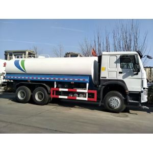 SINITRUK Water Tank Truck 6x4 LHD 371HP 18CBM White Large Capacity
