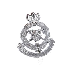 Custom Made Stamped 20mm Army Metal Badges Matt Silver Plating