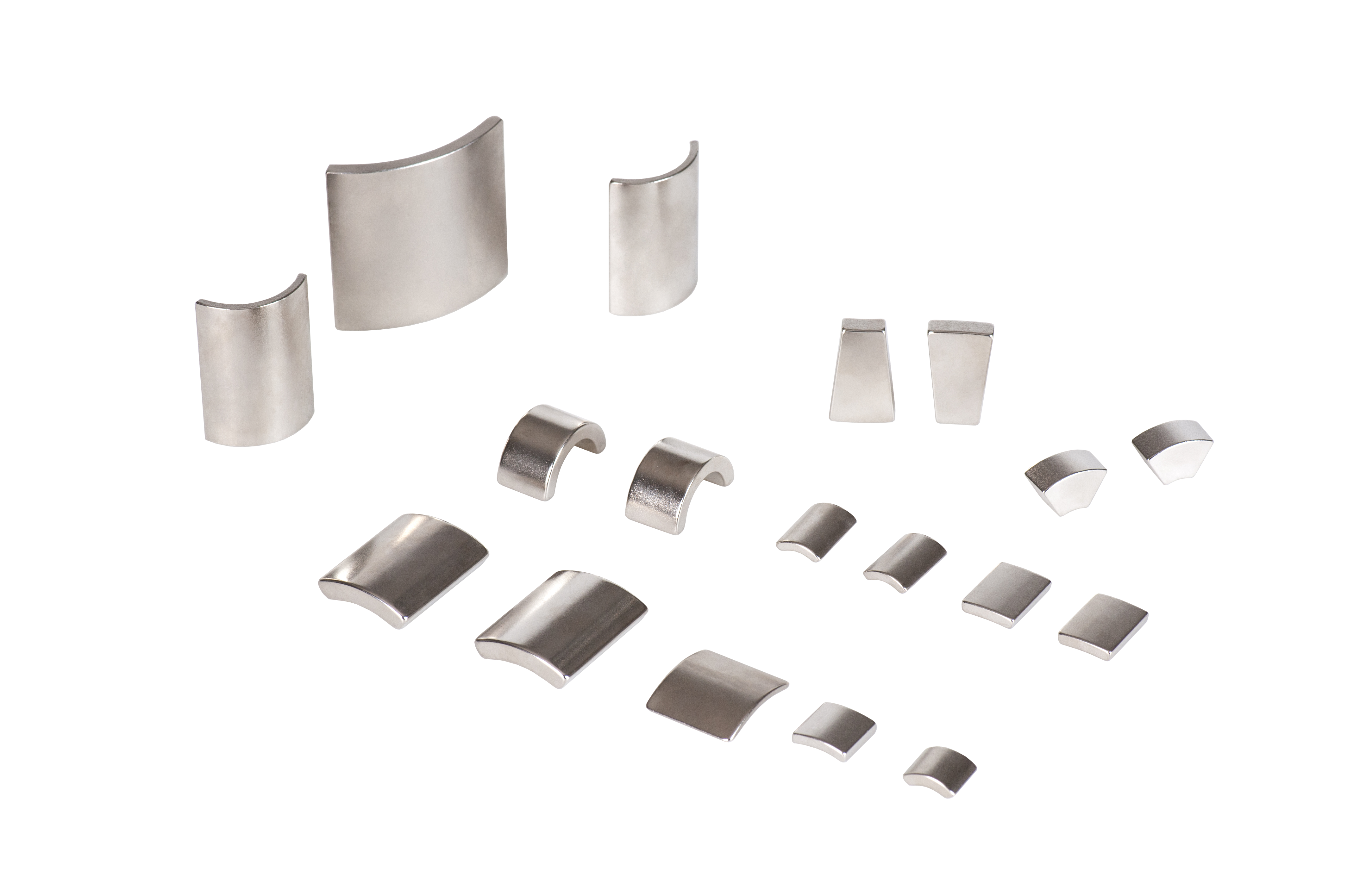 Quality Neodymium Arc Magnets Magnetic Components Coercivity 12-35 KOe for sale