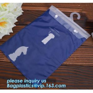 custom printed aluminum foil lined hook hanger zip lock sock packaging bag,PVC