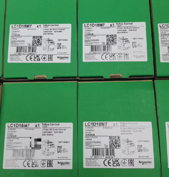 Quality Schneider Electric LC1D18M7 TeSys D Contactor 3 Pole 3NO AC-3 440V 18A 220VAC Coil for sale