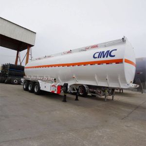 China Tri Axle Stainless Steel 50000L Fuel Tanker Trailer on sale