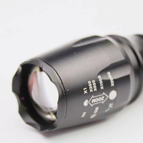 5 Modes LED Emergency Flashlight Zoom Function Ultra Bright 500 Lumens