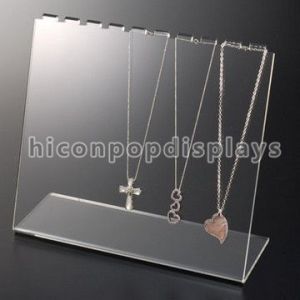 China Counter Necklace Acrylic Jewelry Holder Retail Merchandising Fixtures on sale