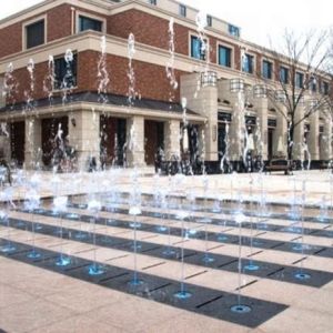 Medium Size Dry Floor Color Changing Water Fountain