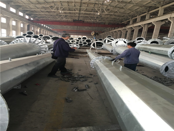 10-500KV Transmission Steel Power Pole With Galvanized , Metal Power Pole