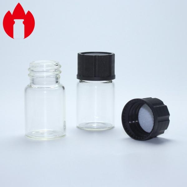 Buy Printing 7ml Glass Vials With Screw Caps Plastic Hot Stamping at wholesale prices